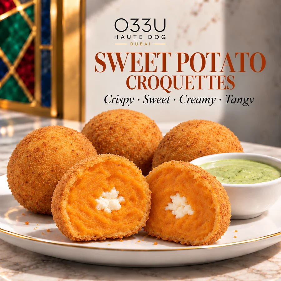 Sweet Potato croquettes from O33U Haute Dog